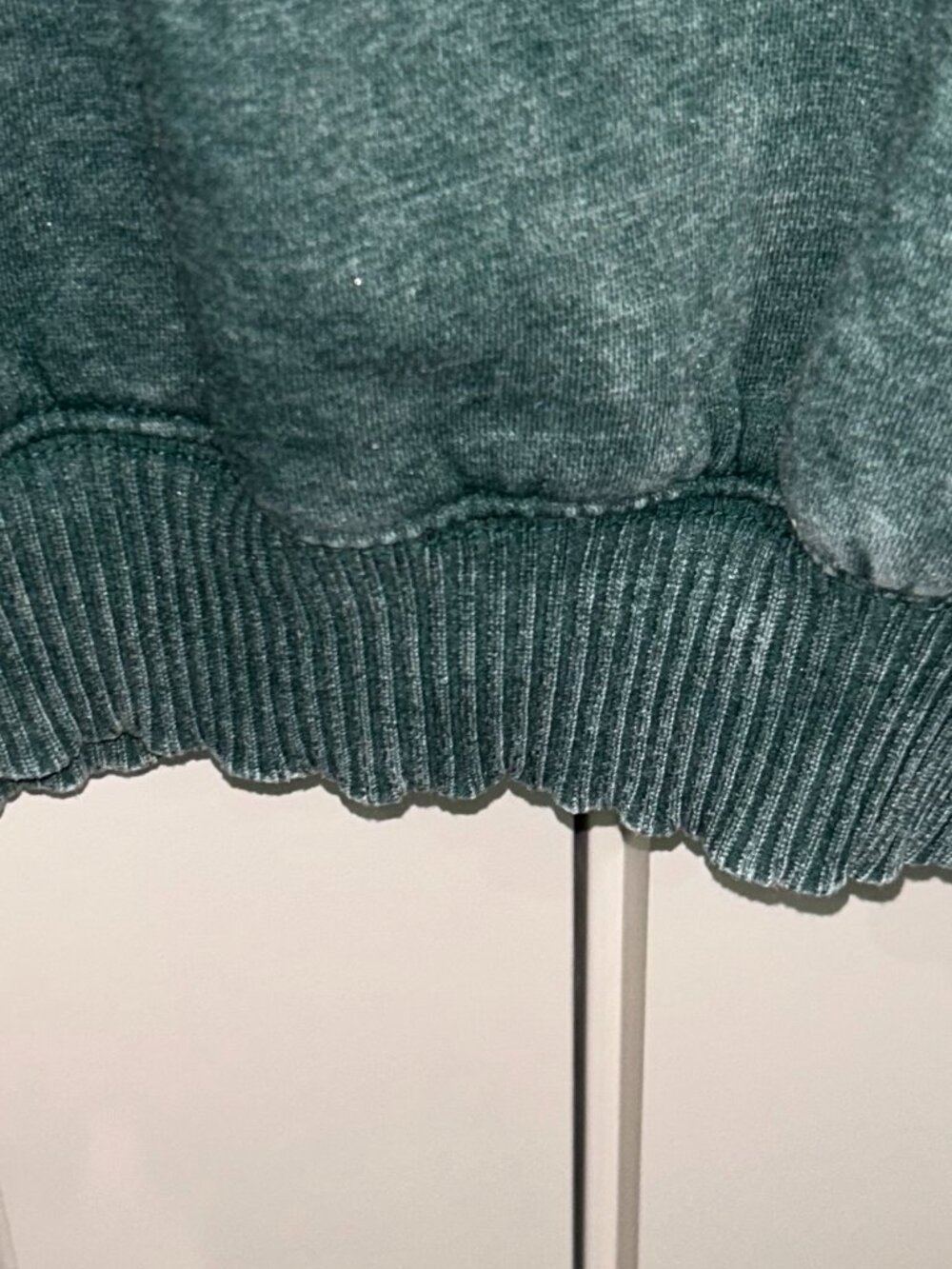Zenana Dk Green Mineral Washed Crew Neck Sweatshirt - Picture 7 of 9